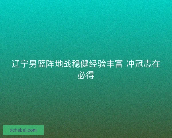 辽宁男篮阵地战稳健经验丰富 冲冠志在必得